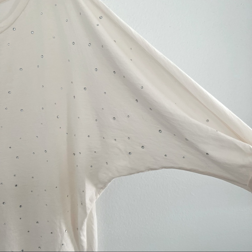 Velvet Brand Pink Rhinestone Loose Shirt - Picture 3 of 5